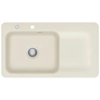 SPÜLE Juna 90 / 50150219  - Creme, Basics, Keramik (90/20/51cm) - Systemceram