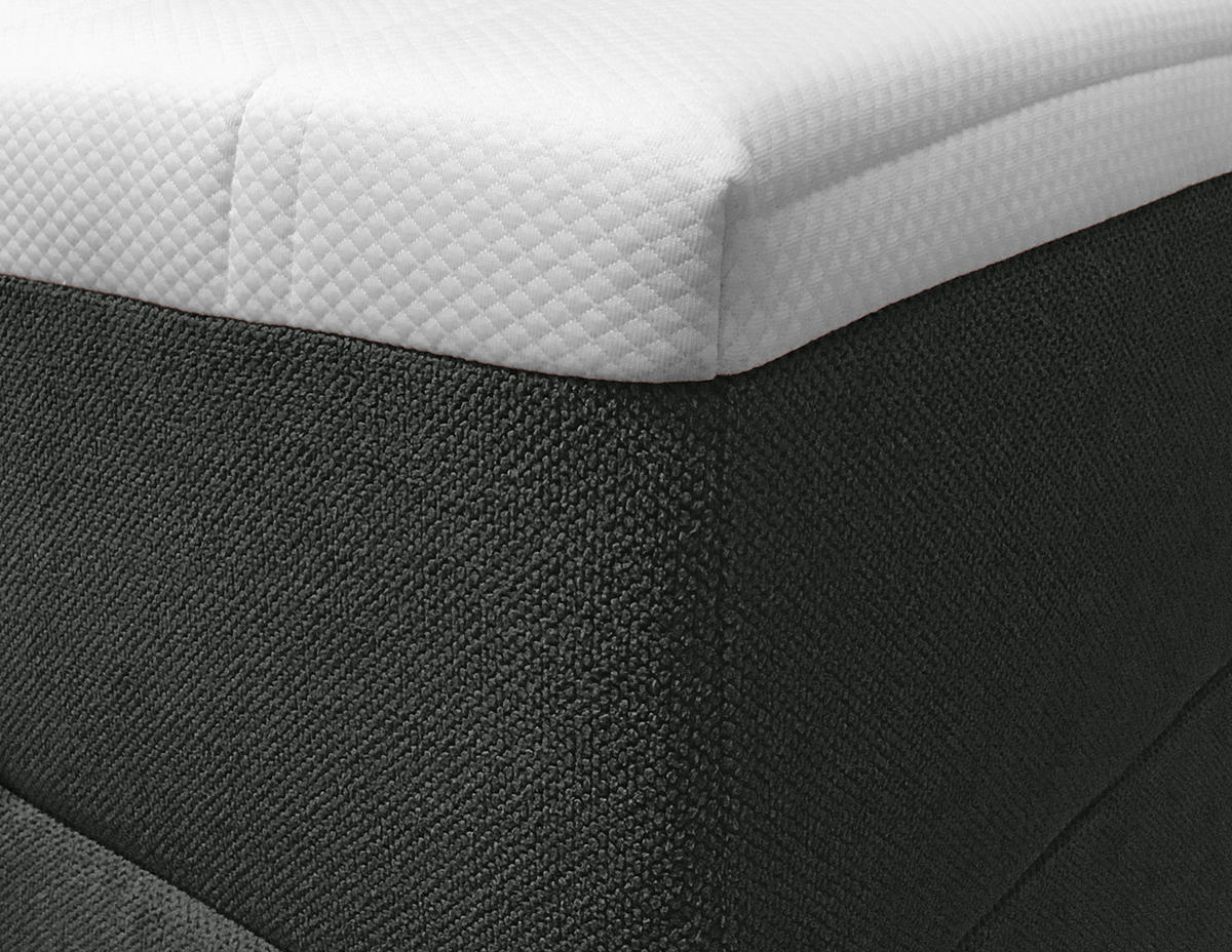 BOXBETT 120/200 cm  in Schwarz  - Schwarz, Konventionell, Kunststoff/Textil (120/200cm) - Carryhome