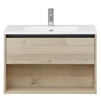 DONJI ELEMENT UGRADNOG LAVABOA  boja pinije  siva, boja pinije  - siva/boja pinije, Osnovno, pločasti materijal (80/51,3/45,5cm) - Xora