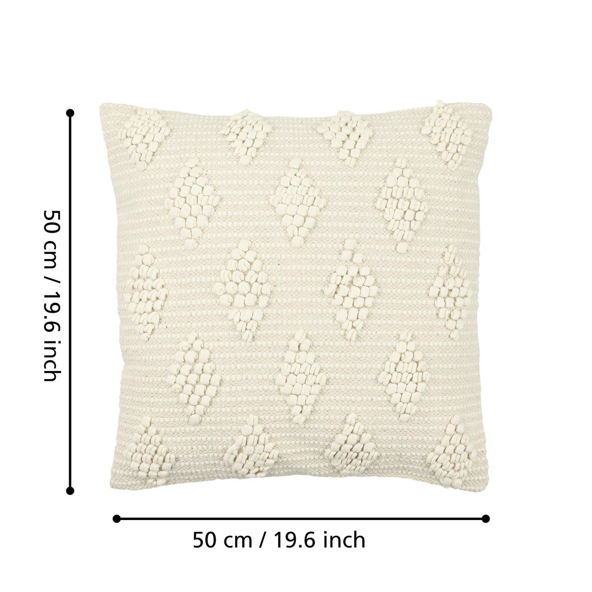 ZIERKISSEN  50/50 cm   - Schwarz, Basics, Textil (50/50cm) - Eglo