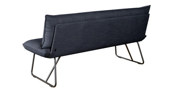 SITZBANK 180/90/70 cm  in Dunkelblau  - Schwarz/Dunkelblau, Design, Textil/Metall (180/90/70cm) - Dieter Knoll