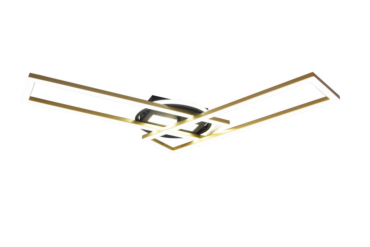 LED-DECKENLEUCHTE 90,5/24,5/8,5 cm   - Messingfarben, Basics, Metall (90,5/24,5/8,5cm)
