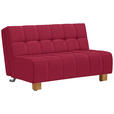 SCHLAFSOFA Juice in Flachgewebe Rot  - Rot/Naturfarben, Design, Holz/Textil (145/92/102cm) - Novel