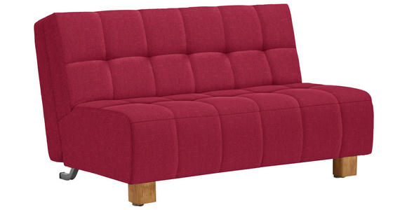 SCHLAFSOFA Juice in Flachgewebe Rot  - Rot/Naturfarben, Design, Holz/Textil (145/92/102cm) - Novel