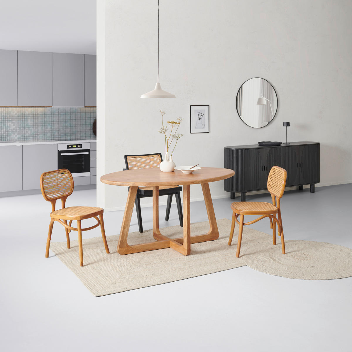 ESSTISCH in Holz   - Naturfarben, Modern, Holz (145/75,5/100cm) - MID.YOU
