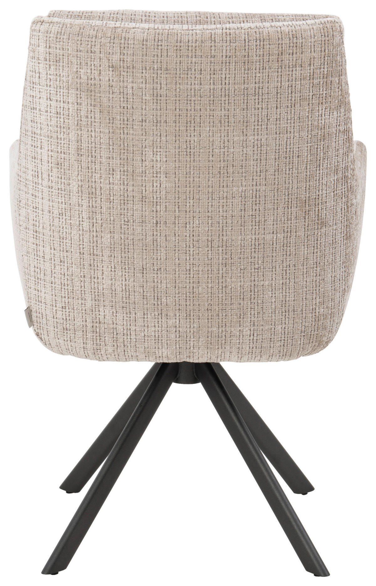 ARMLEHNSTUHL  in beflockt  - Sandfarben/Anthrazit, Design, Textil/Metall (63/92/66cm) - Bert Plantagie
