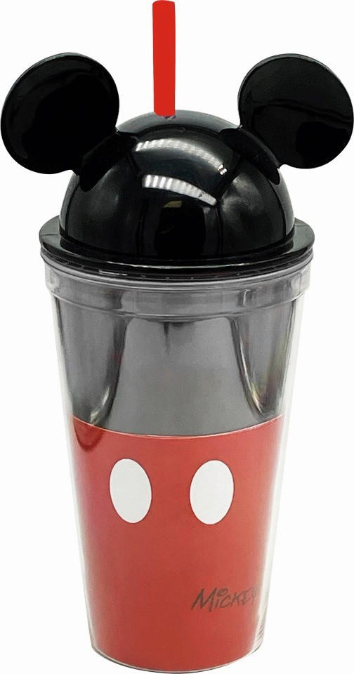 Disney Becher Mickey Mouse Klar, Rot, Schwarz 10x23.5x12 cm