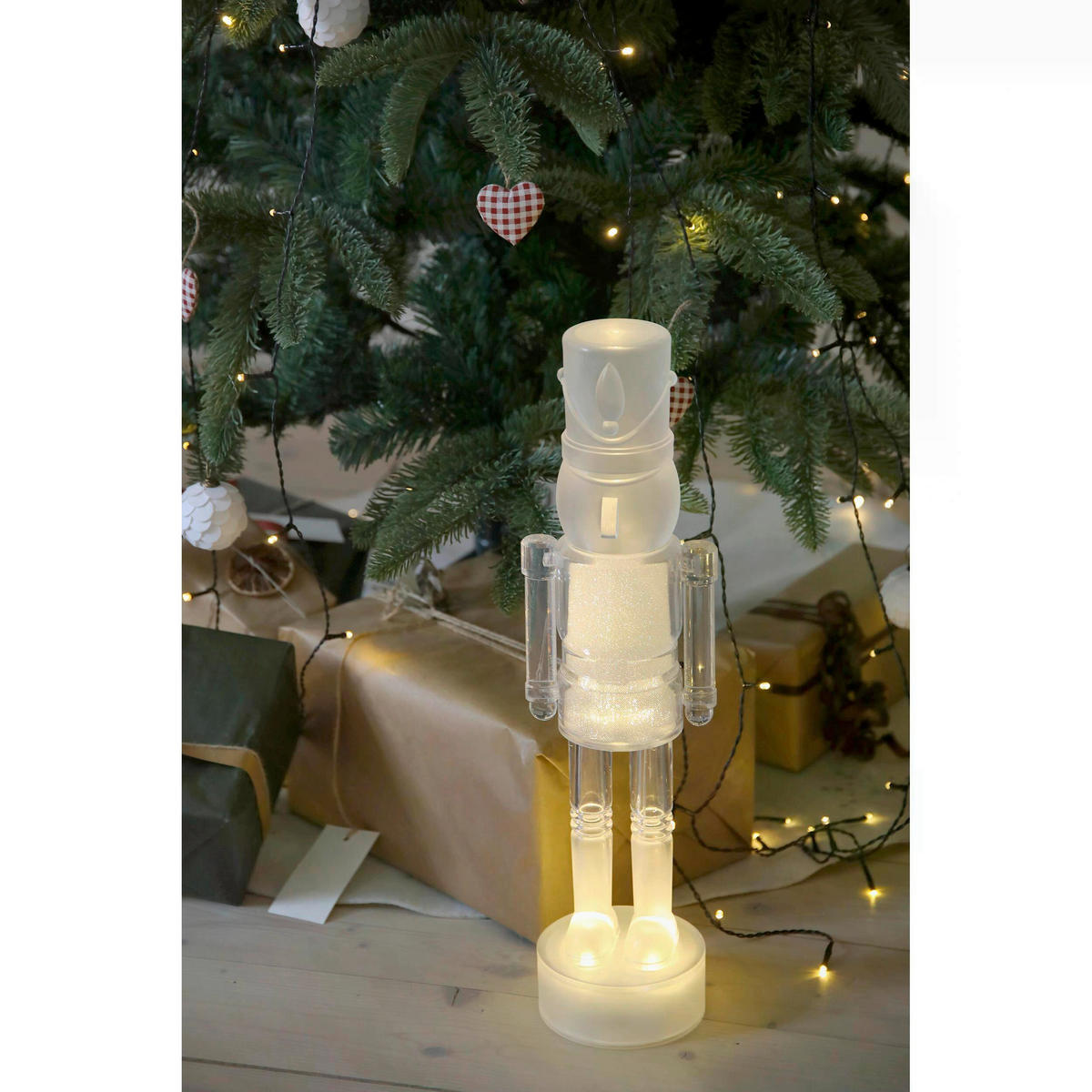 LED-WEIHNACHTSFIGUR DOUGLAS  - Transparent, Trend, Kunststoff (14,5/52/12cm) - Markslöjd
