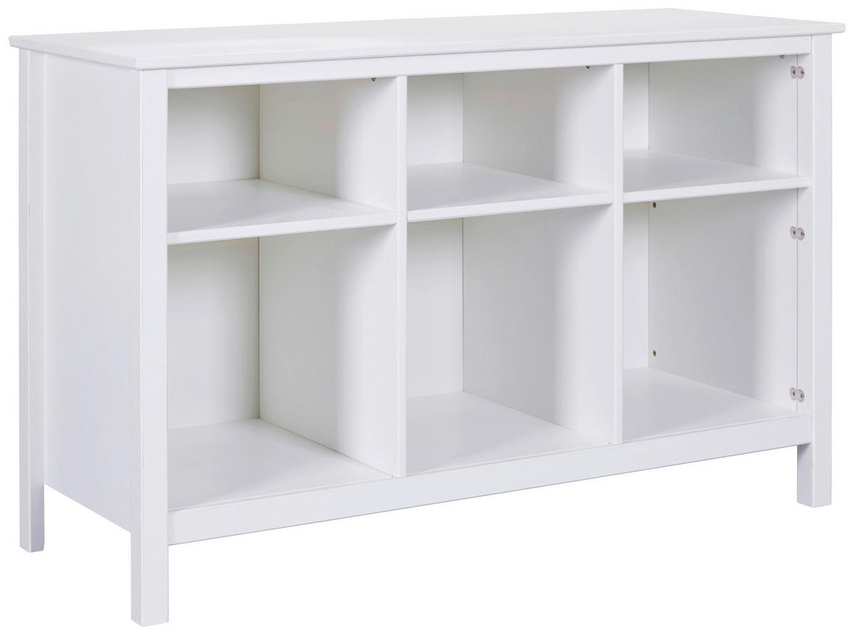 REGAL 122/76/45 cm bela  - bela, Design, les (122/76/45cm) - Livetastic