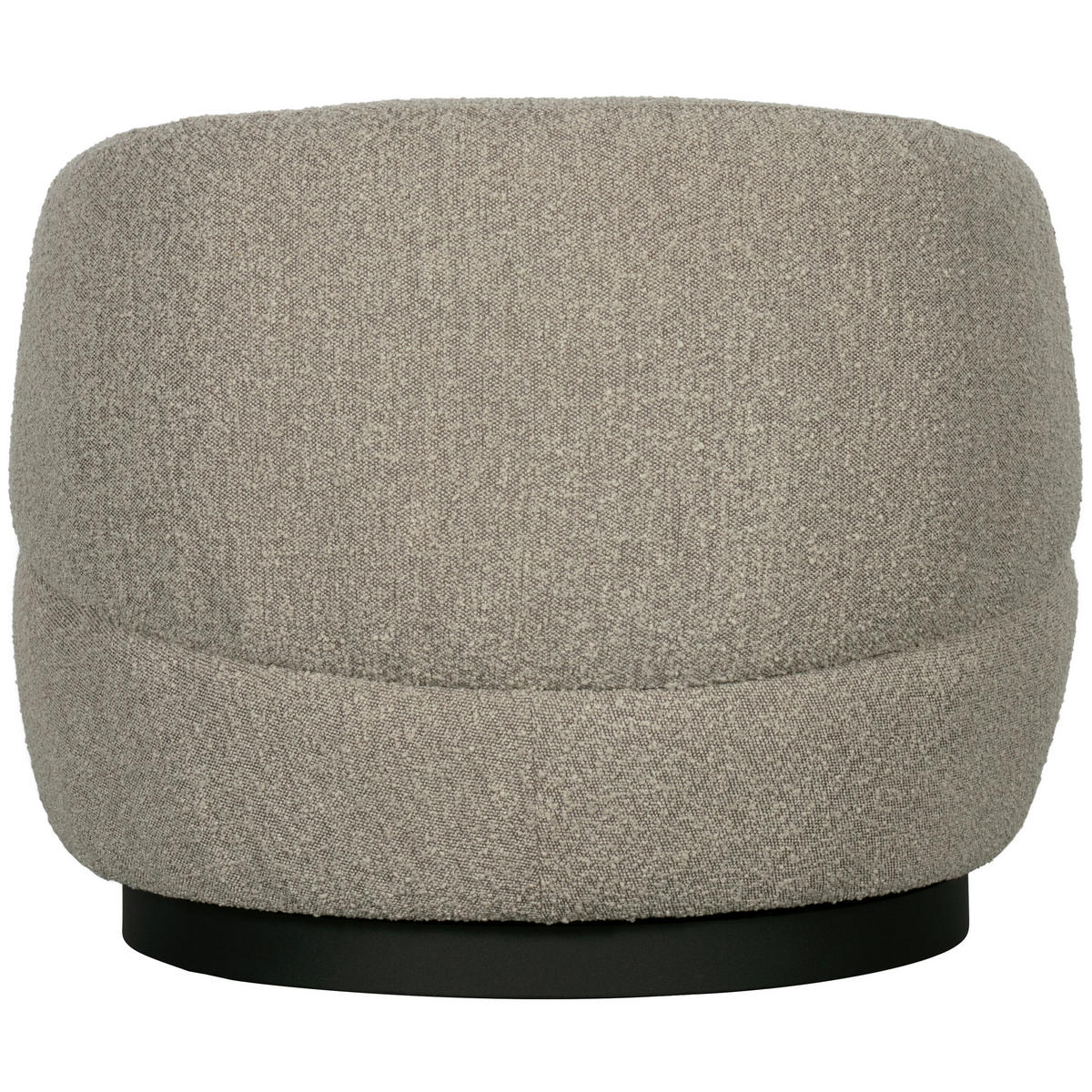 SESSEL in Bouclé Naturfarben  - Schwarz/Naturfarben, Design, Kunststoff/Textil (84/71/88cm) - Livetastic