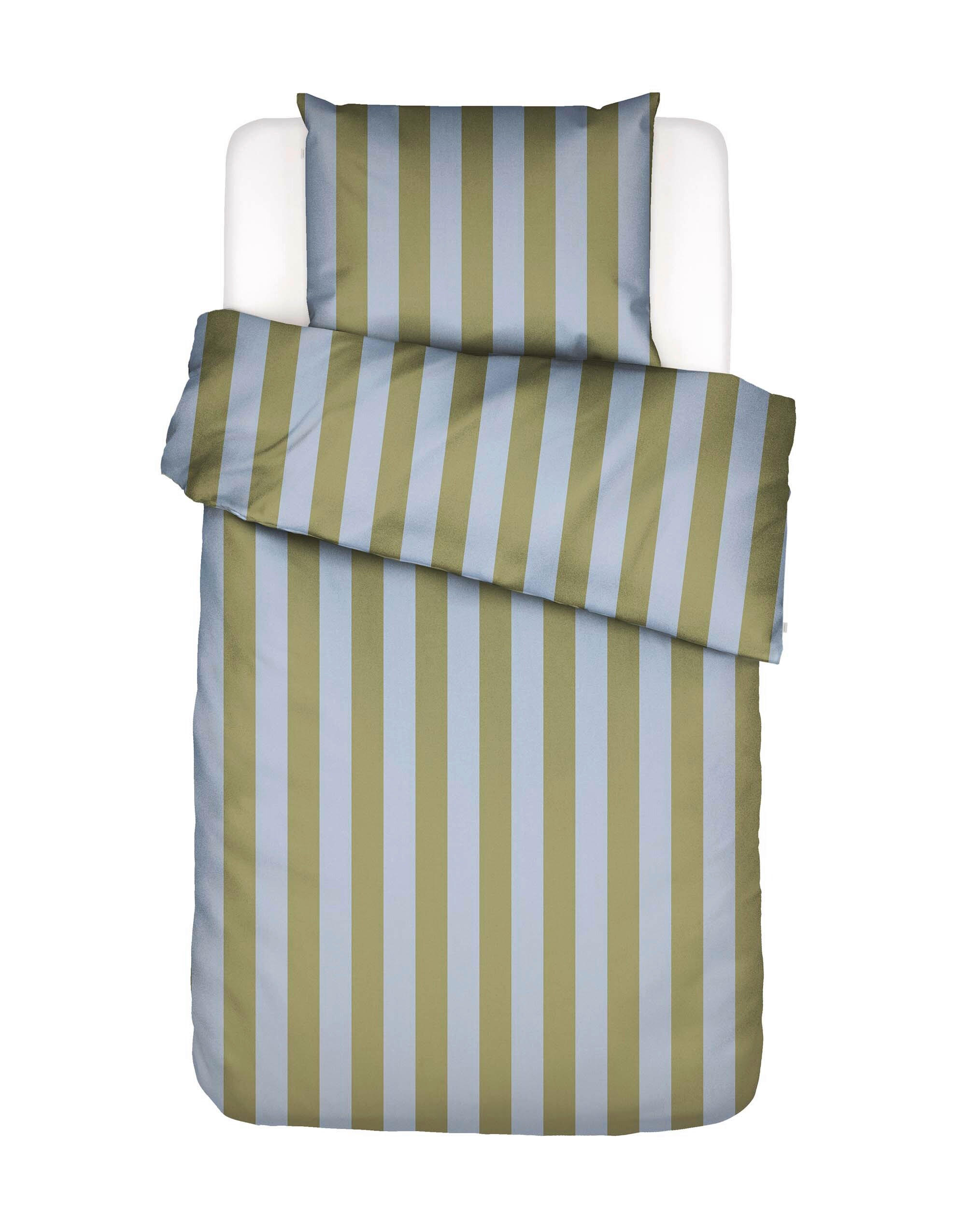 BETTWÄSCHE 2-teilig Minte Satin 155/220 cm  - Hellgrün/Hellblau, KONVENTIONELL, Textil (155/220cm) - Essenza