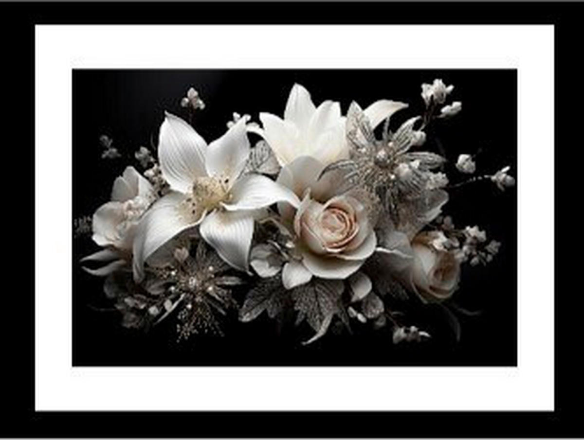 BILD Blumen  - Multicolor, Basics, Textil (30/40/1.5cm) - Euroart