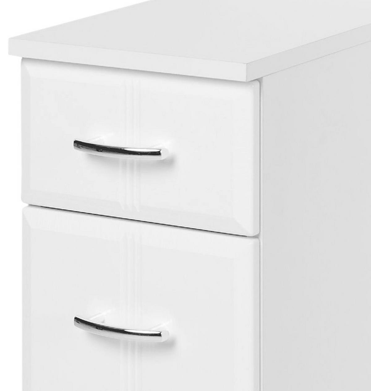UNTERSCHRANK in   - Chromfarben/Weiss, Konventionell, Holzwerkstoff/Kunststoff (25/84/35cm) - Held
