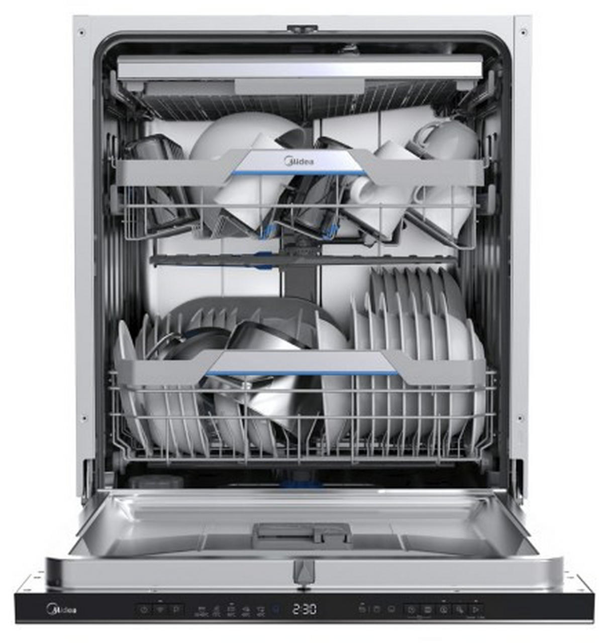 GESCHIRRSPÜLER MDWEB1403MB-WA  - Edelstahlfarben, Basics, Metall (59.8/81.5/57cm) - Midea