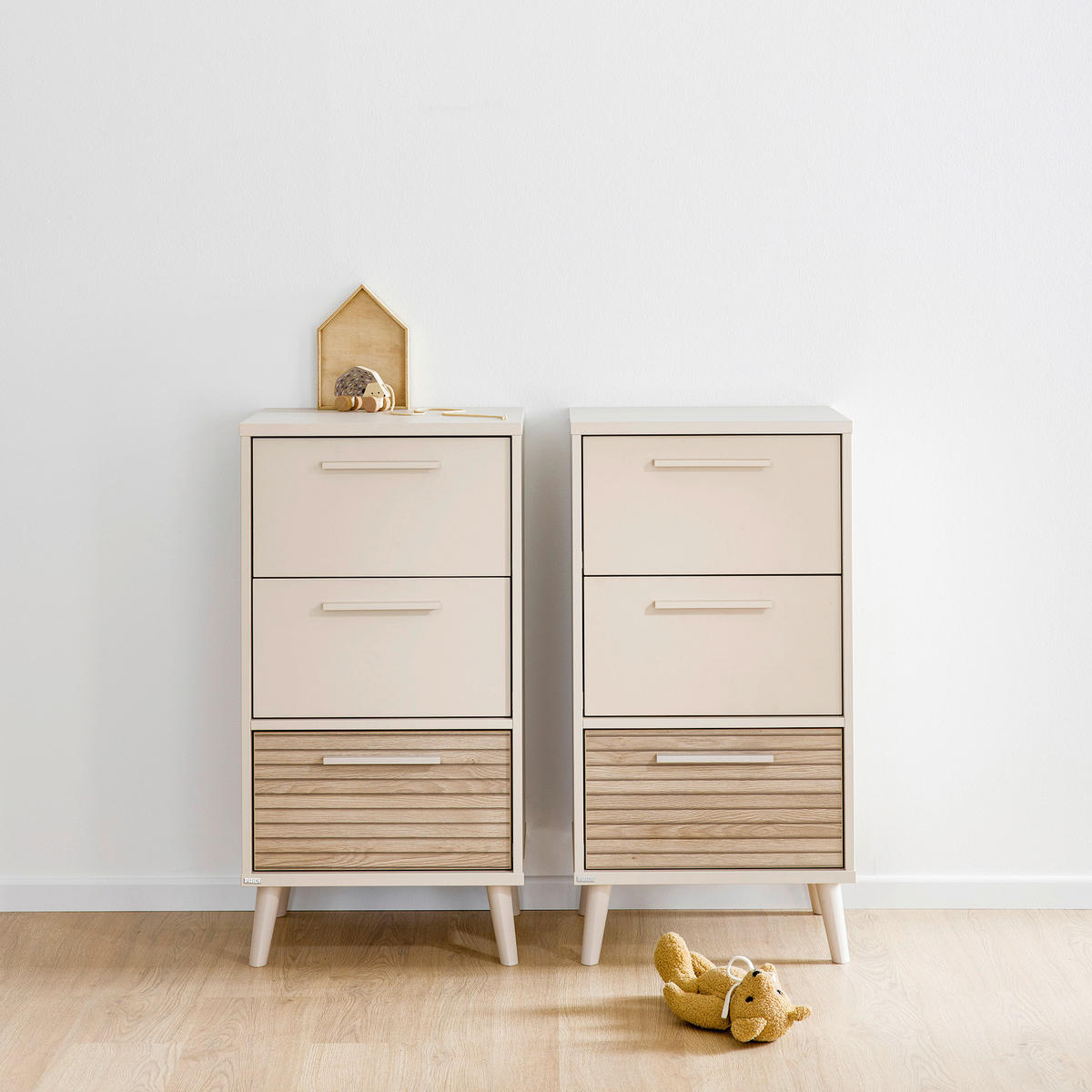 KOMMODE Eefje  in 48,4/93,2/41,1 cm  - Eichefarben/Beige, Basics, Holzwerkstoff (48,4/93,2/41,1cm) - Paidi