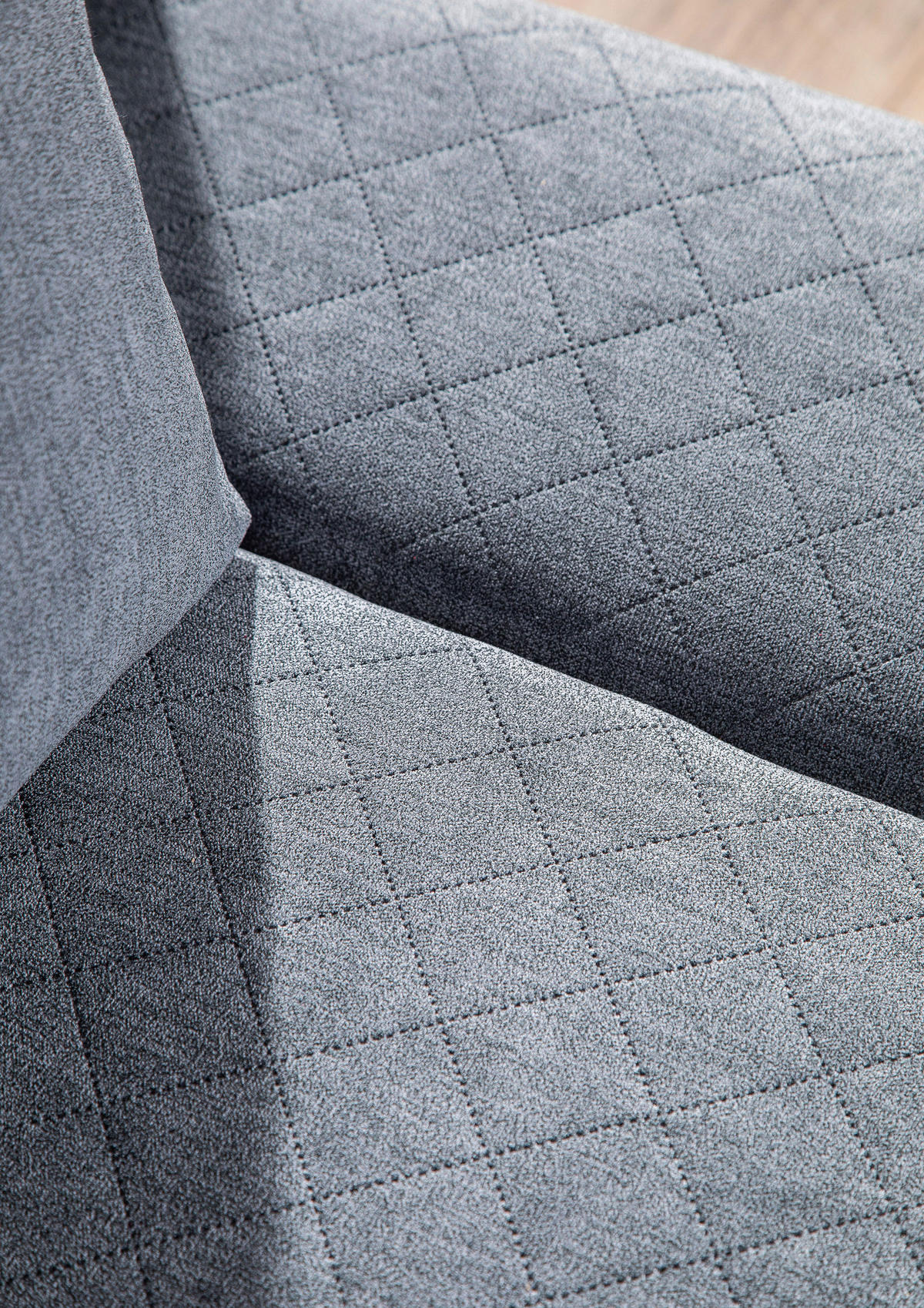 SCHLAFSOFA Armteil verstellbar Sorini  mit Typenauswahl, Stoffauswahl, Rücken echt Mikrofaser Anthrazit  - Chromfarben/Anthrazit, Design, Textil (194/73/91cm) - Xora