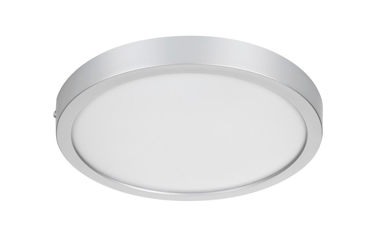 KOUPELNOVÉ STROPNÍ LED SVĚTLO, 27,5/3,1 cm  - barvy niklu, Basics, plast (27,5/3,1cm) - Celina