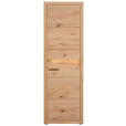 GARDEROBENSCHRANK  in 63,8/199/40 cm  - Eichefarben/Schwarz, KONVENTIONELL, Holz/Metall (63,8/199/40cm) - Linea Natura