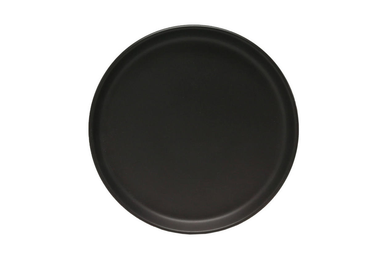 SPEISETELLER Schwarz 27 cm Salerno  - Schwarz, Trend, Keramik (27cm) - Novel