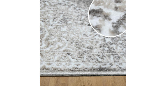 VINTAGE-TEPPICH 120/170 cm Victoria Weiß, Beige  - Beige/Weiß, Design, Kunststoff/Textil (120/170cm) - Novel