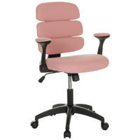 OTOČNÁ ŽIDLE PRO MLÁDEŽ, růžová - růžová/černá, Basics, textil/plast (62/86-97/62cm) - MID.YOU