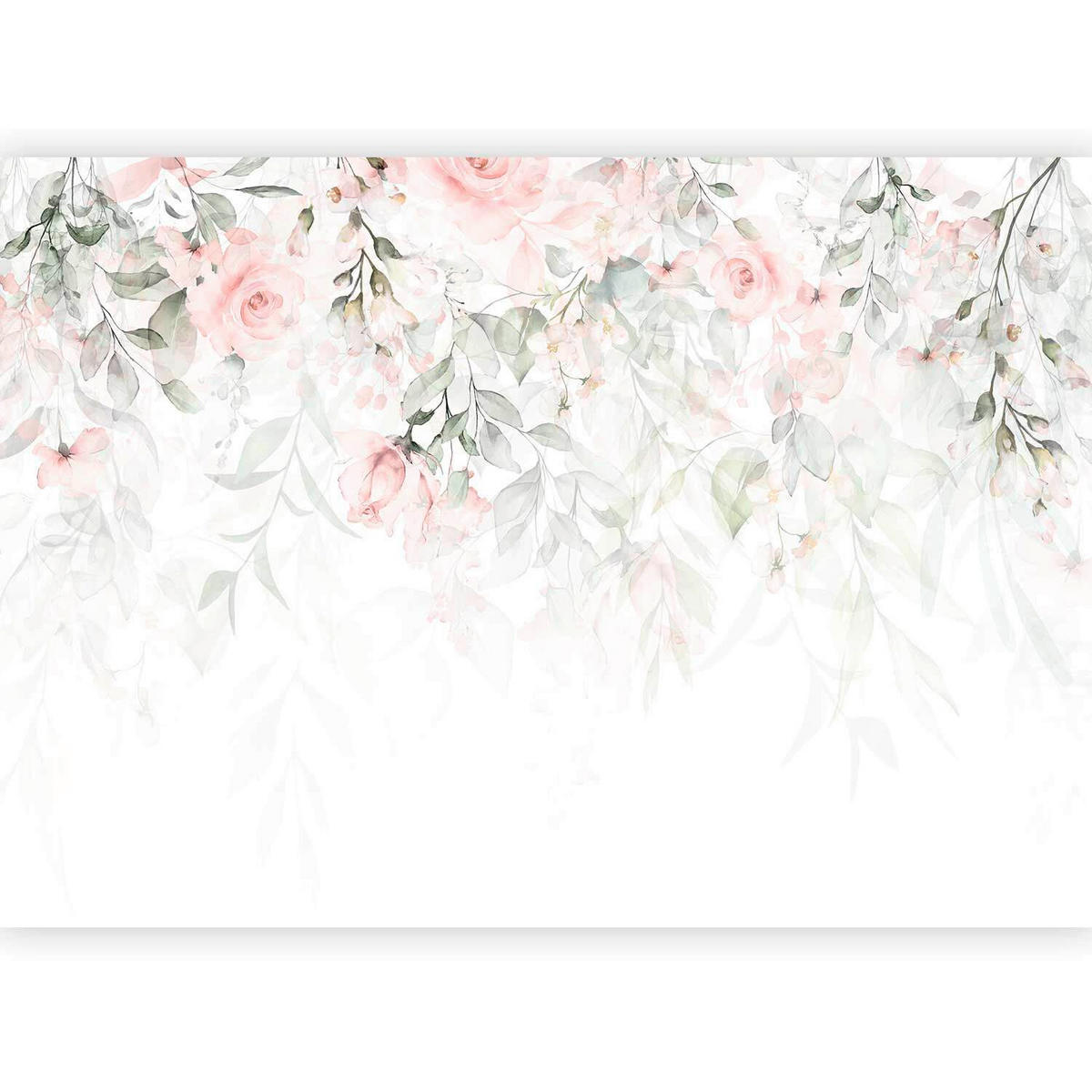 FOTOTAPETE  - Salbeigrün/Weiß, LIFESTYLE, Textil (400/280cm) - artgeist