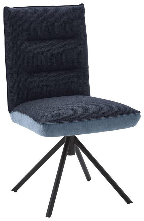 STUHL DREHBAR 360° - Blau/Schwarz, Design, Textil/Metall (49/93/59cm) - Dieter Knoll
