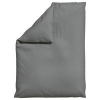 BETTDECKENBEZUG -teilig WOVEN SATIN Makosatin 155/220 cm  - Grau, Basics, Textil (155/220cm) - Schlafgut