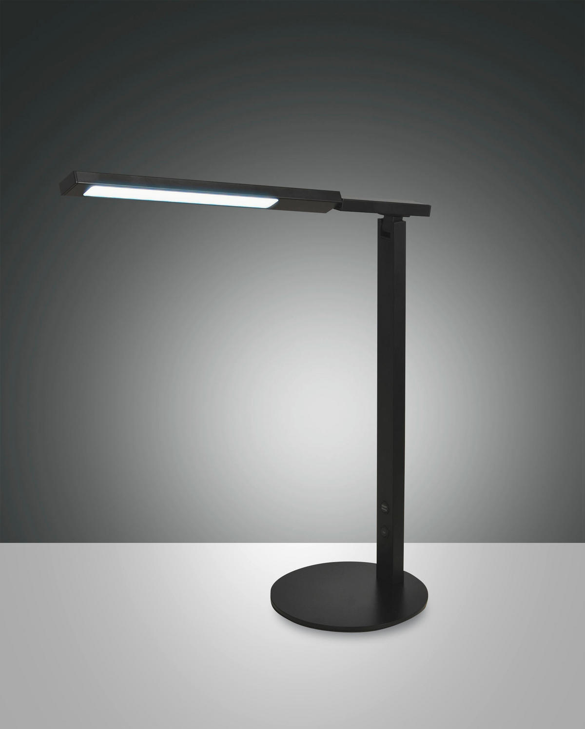 SCHREIBTISCHLEUCHTE Ideal 38/69 cm   - Schwarz, Design, Metall (38/69cm) - Fabas Luce