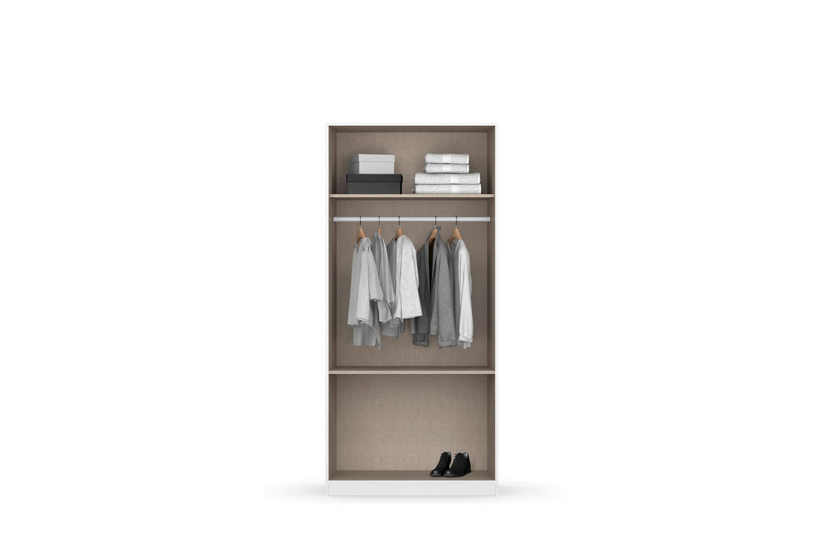 DREHTÜRENSCHRANK in Eiche Artisan  - Eiche Artisan/Grau, Modern, Holzwerkstoff (91/197/54cm) - Rauch Möbel