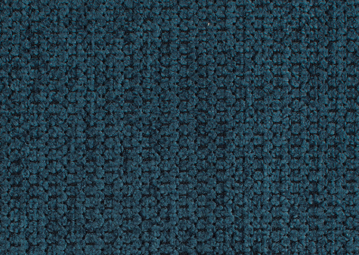 ECKSOFA in Chenille Blau  - Blau/Schwarz, Natur, Textil/Metall (233/288cm) - Valnatura