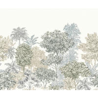 VLIESTAPETE  - Blau/Braun, Basics (300/250cm) - Xora