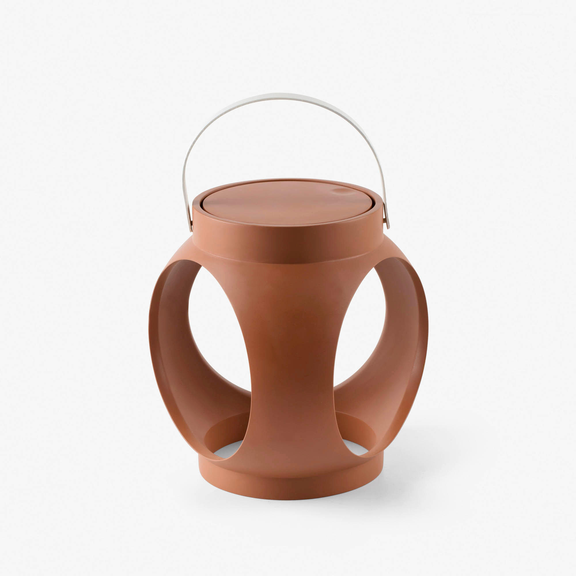 AKKU-TISCHLEUCHTE Candela 23/20/24 cm   - Terracotta, Design, Stein (23/20/24cm)