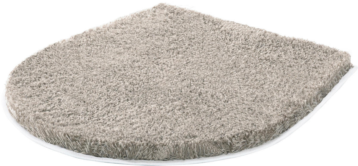 WC-DECKELBEZUG Taupe 47/50 cm  - Taupe, Basics (47/50cm) - Grund