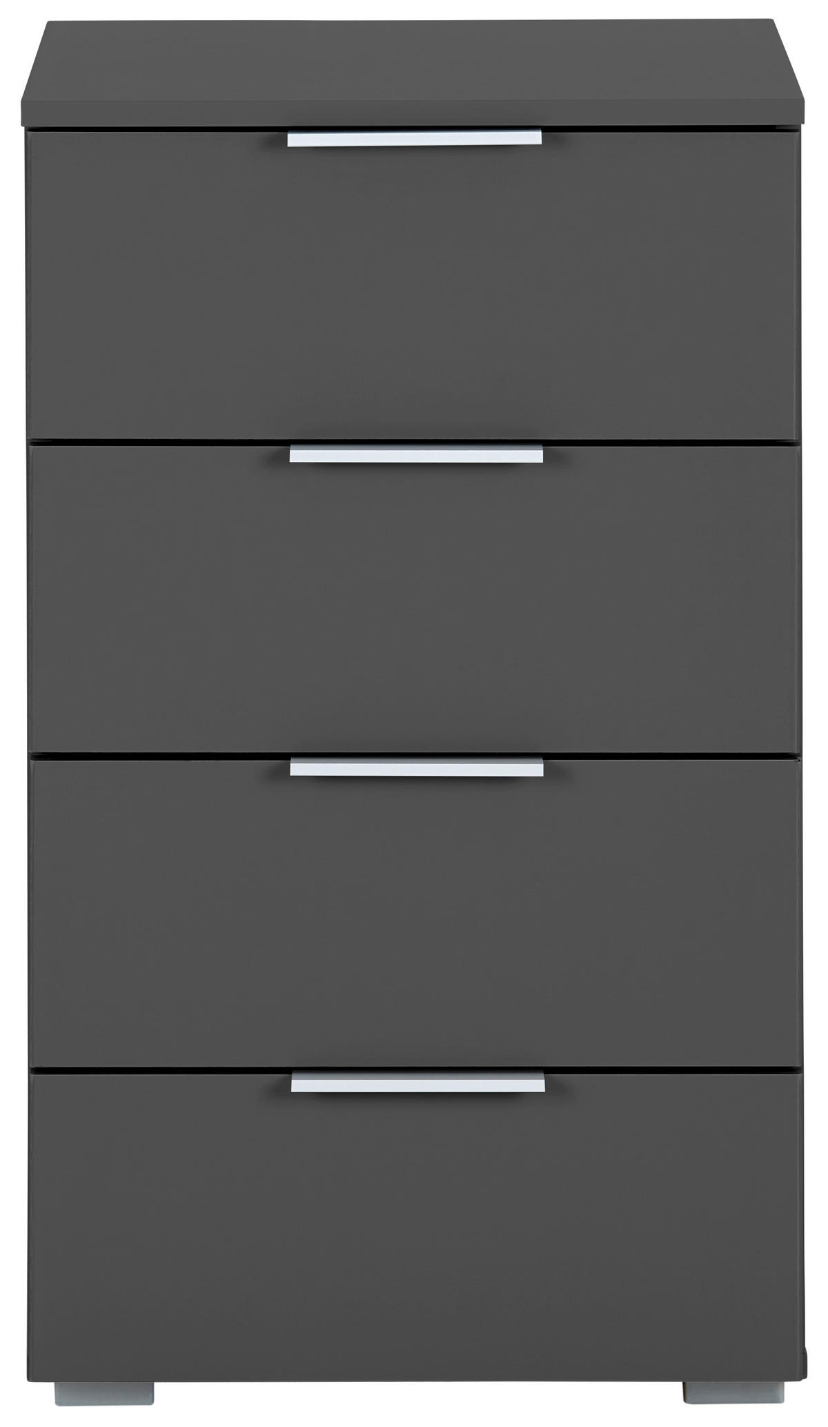 NACHTKÄSTCHEN 47/81/42 cm  in Grau  - Alufarben/Grau, Modern, Holzwerkstoff (47/81/42cm) - Rauch Möbel