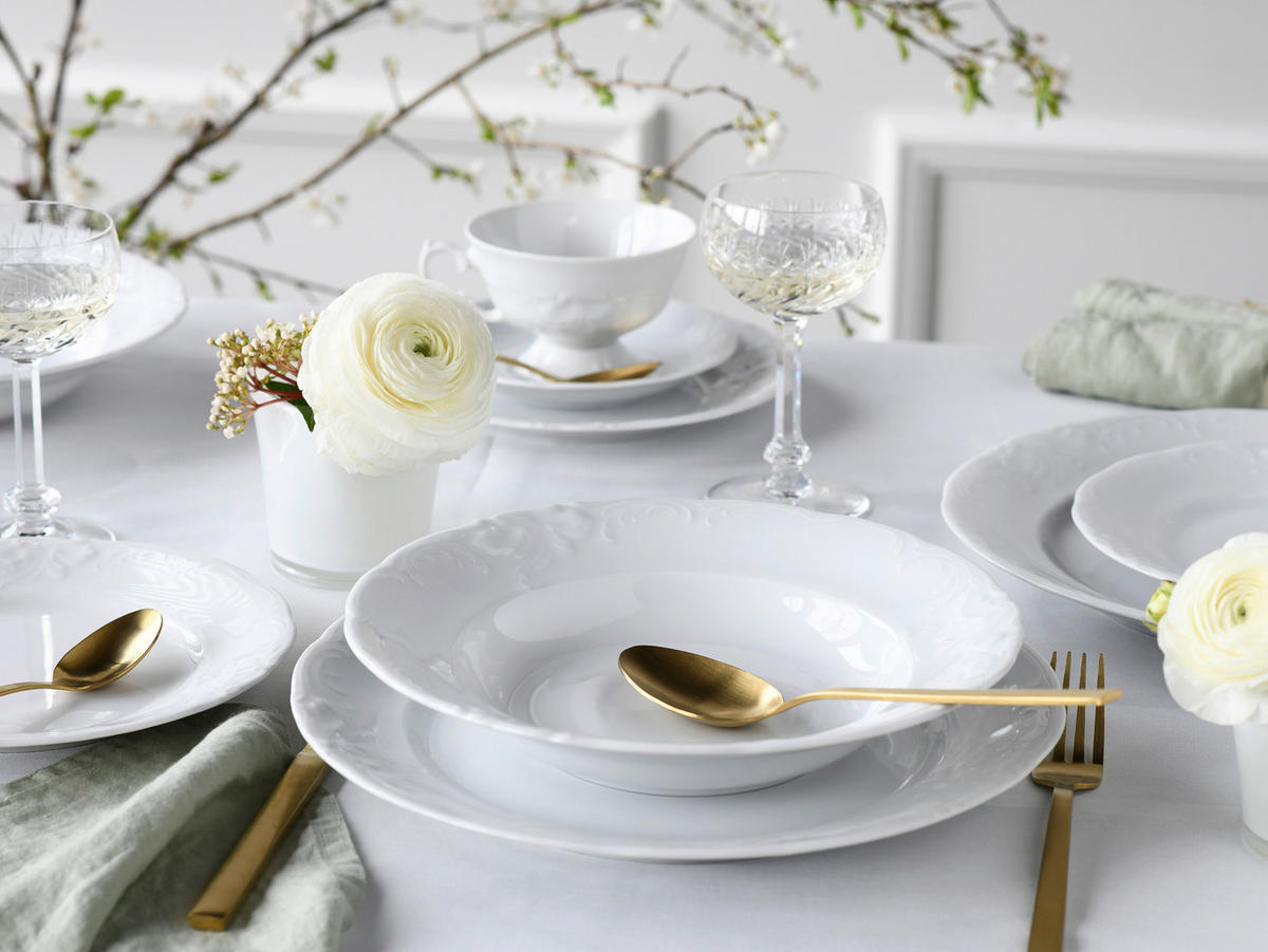 KOMBISERVICE Frederike weiss 30-teilig  - Weiß, Basics, Keramik - Creatable