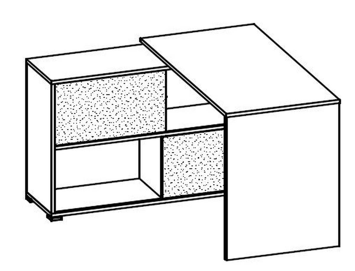 ECKSCHREIBTISCH 120/120/76 cm  in Anthrazit, Sonoma Eiche  - Anthrazit/Sonoma Eiche, Design, Holzwerkstoff (120/120/76cm) - Germania