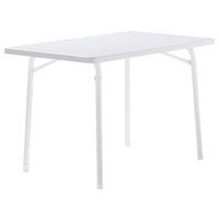 GARTENTISCH Holzwerkstoff Weiß rechteckig  - Weiß, MODERN, Holzwerkstoff/Metall (115/70/72cm) - Sieger