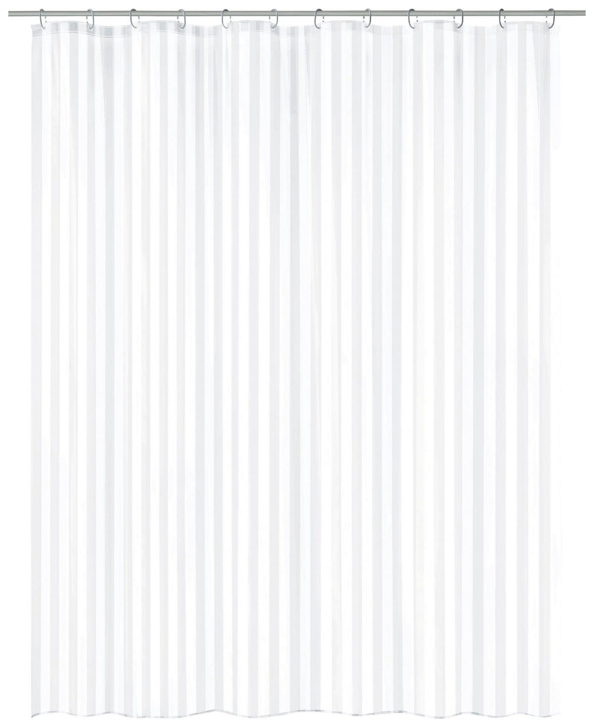 SPRCHOVÝ ZÁVĚS, 180/200 cm - šedá/bílá, Konvenční, plast (180/200cm) - Kleine Wolke