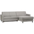 ECKSOFA in Webstoff Platinfarben  257/165 cm  - Platinfarben/Schwarz, Design, Kunststoff/Textil (257/165cm) - Xora