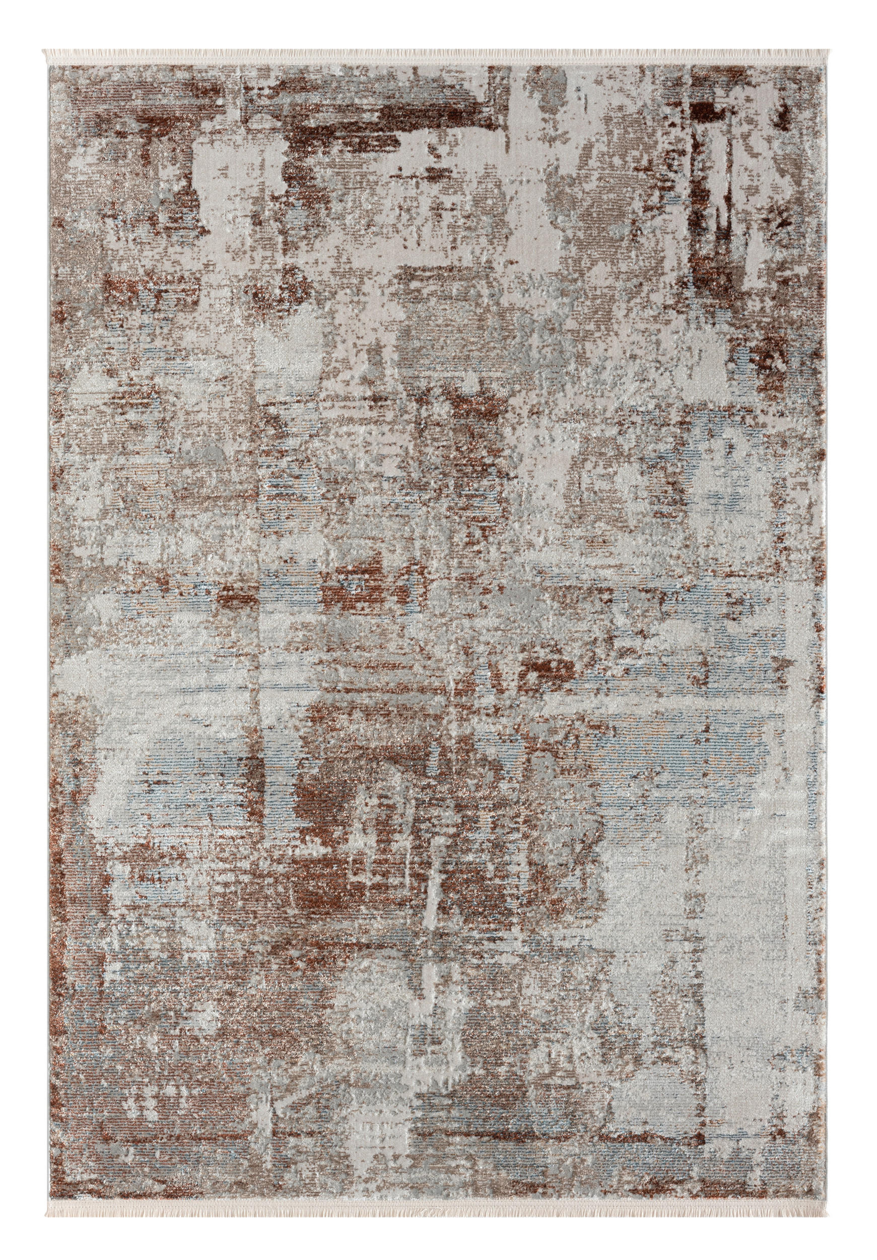 FLACHWEBETEPPICH 160/230 cm Esme 2  - Terracotta/Creme, Basics, Textil (160/230cm)