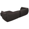 ECKSOFA in Lederlook Graphitfarben  - Schwarz/Graphitfarben, KONVENTIONELL, Kunststoff/Textil (278/175cm) - Carryhome