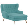 XXL-SESSEL in Cord Türkis  - Türkis, Design, Holz/Textil (120/101/165cm) - Stylife