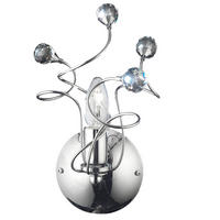 WANDLEUCHTE Trilly 20/20/32 cm   - Chromfarben, Basics, Glas/Metall (20/20/32cm)