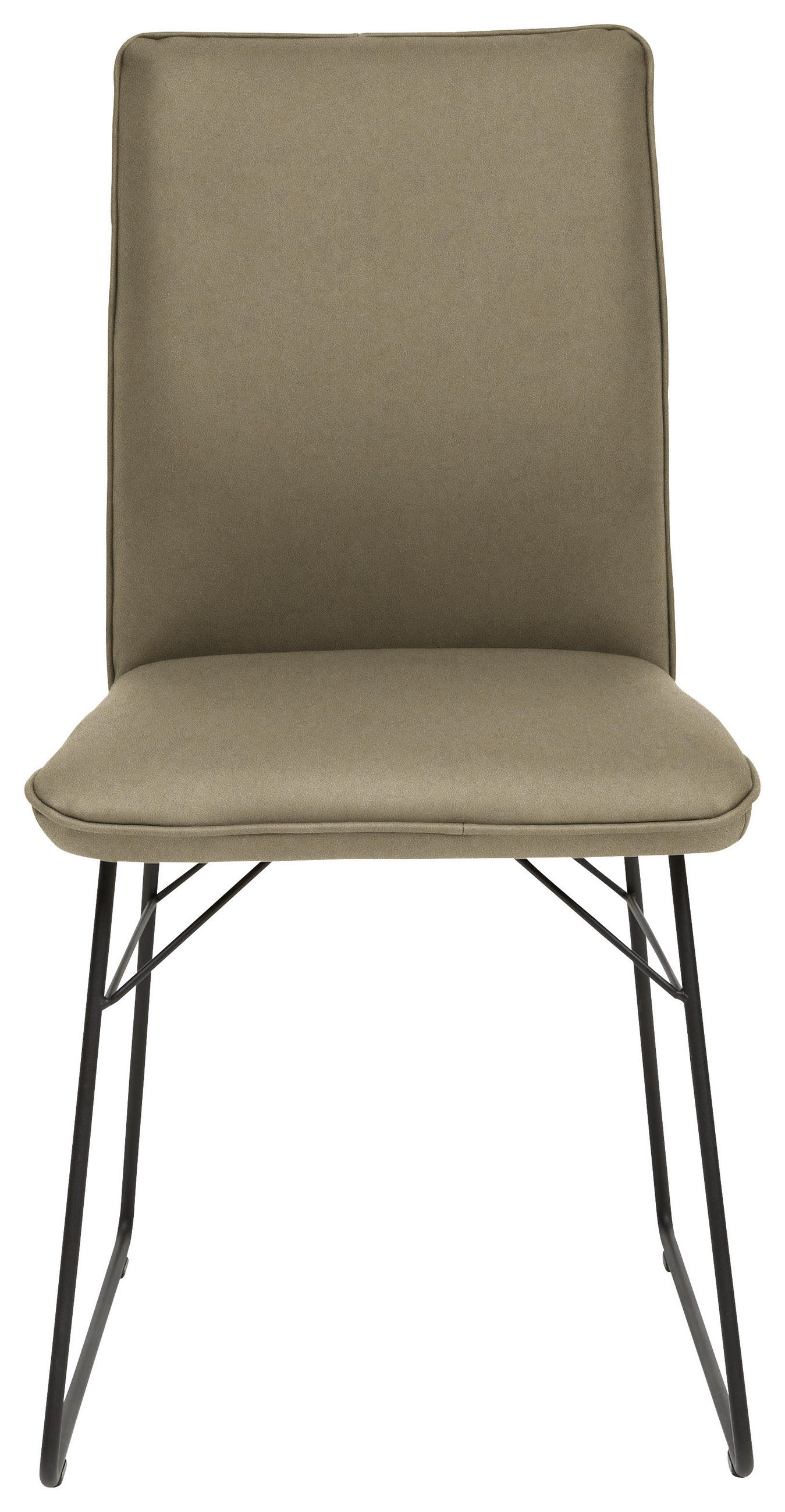 STUHL  in Stahl Mikrofaser Metall, Textil  - Schwarz/Grün, Design, Textil/Metall (46/91/60cm) - Dieter Knoll