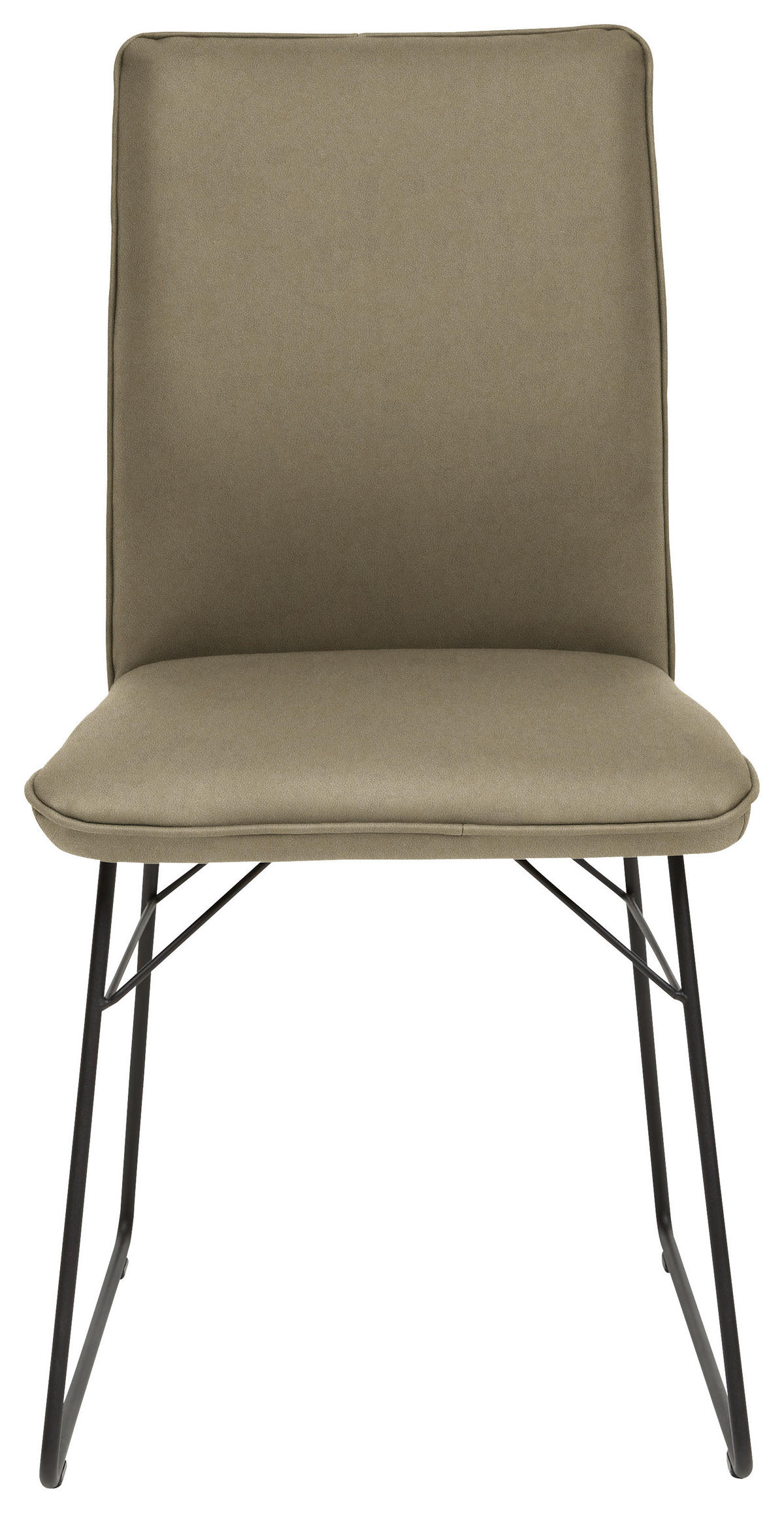 STUHL  in Stahl Mikrofaser Metall, Textil  - Schwarz/Grün, Design, Textil/Metall (46/91/60cm) - Dieter Knoll