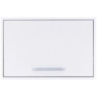 AUFSATZSCHRANK 67/44/68 cm  in  - Silberfarben/Weiß, MODERN, Holzwerkstoff/Metall (67/44/68cm) - home24