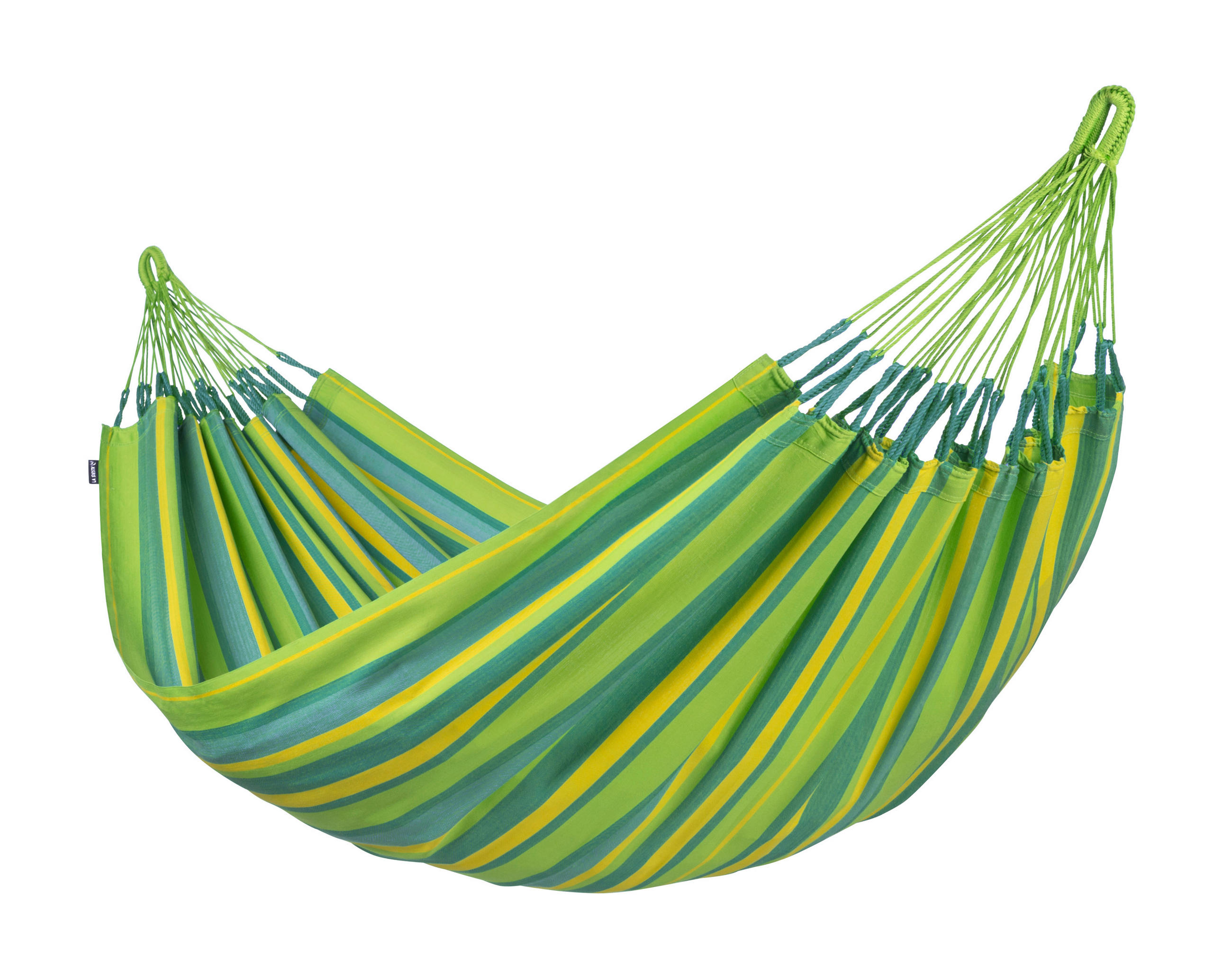 La Siesta Hängematte Single Outdoor Blau, Gelb, Hellblau, Hellgrün 140x300 cm