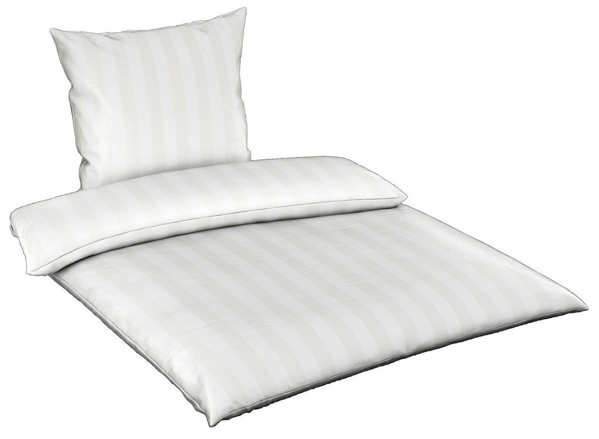 BETTWÄSCHE Satin 135/200 cm  - Weiß, Textil (135/200cm) - Dieter Knoll