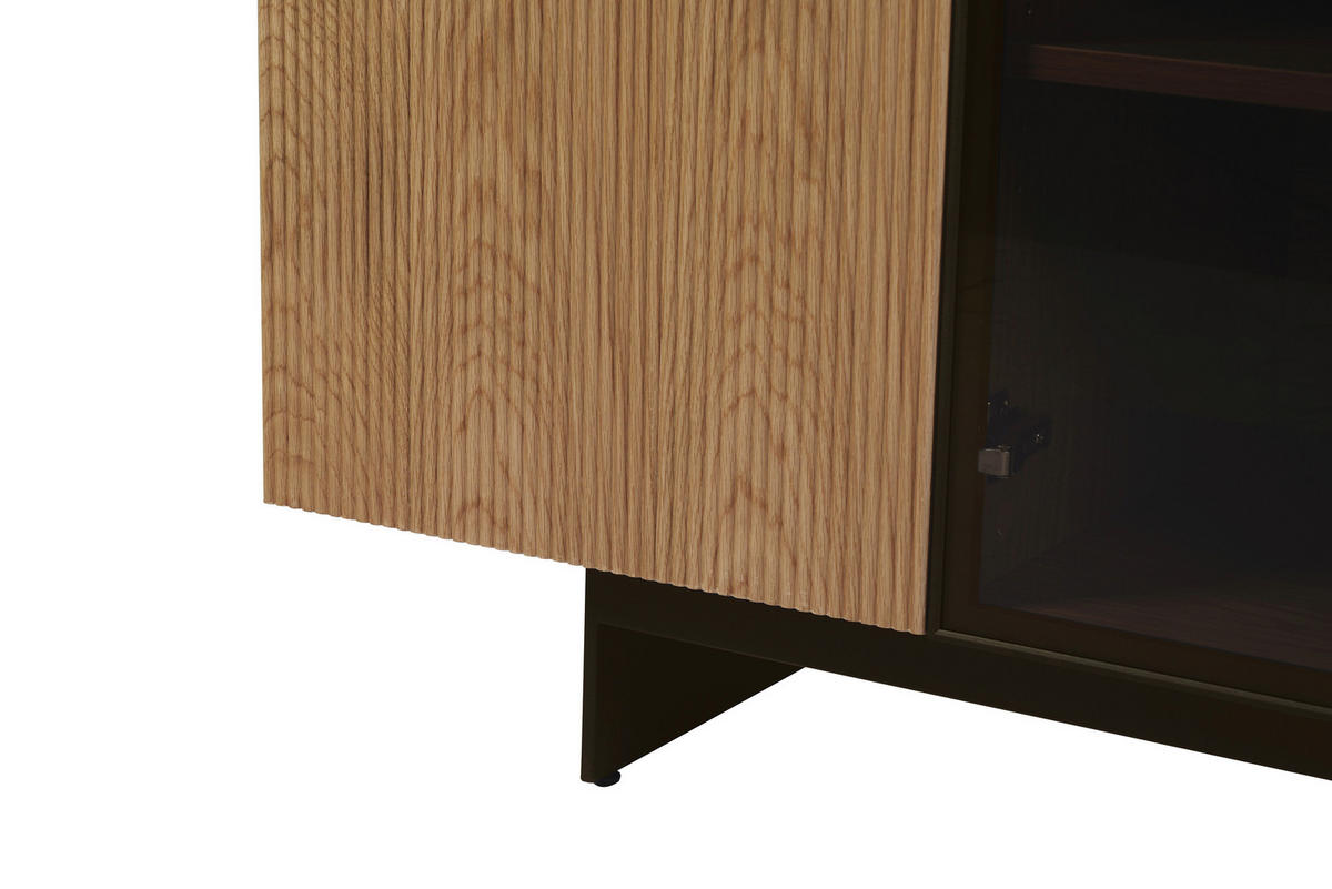 SIDEBOARD  200/77/50 cm  - Eichefarben/Beige, Design, Glas/Keramik (200/77/50cm) - Dieter Knoll